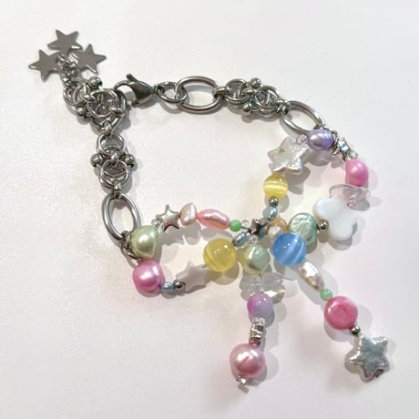 macaron ribbon bracelet