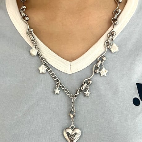 Wave Star Pearl Necklace