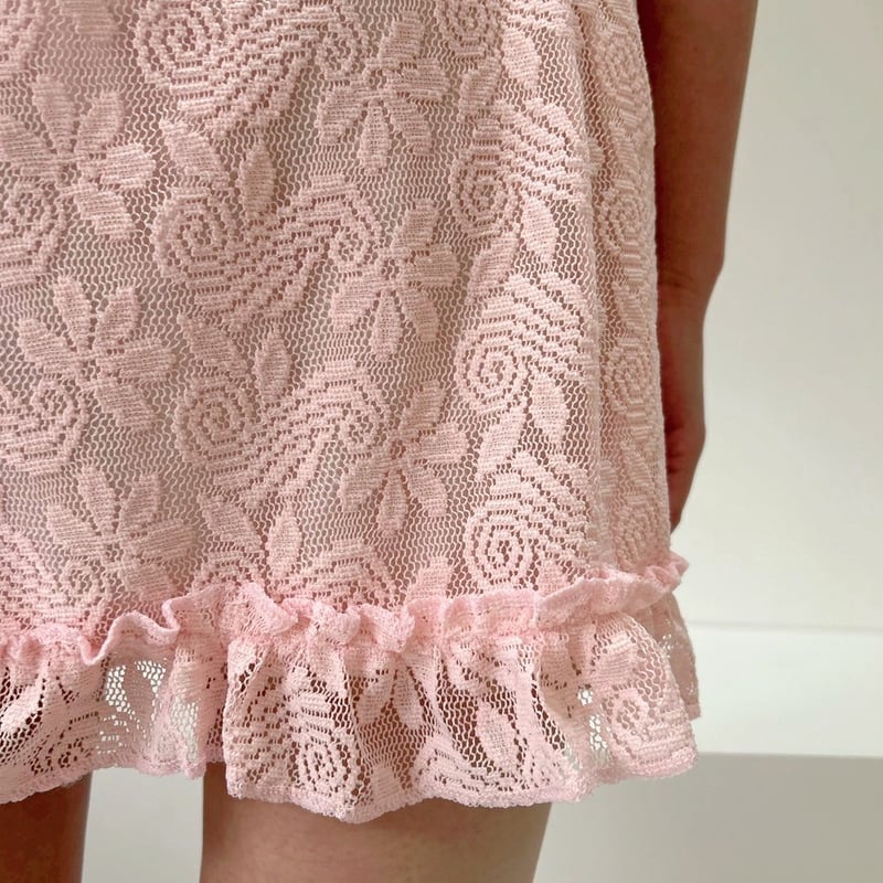ミニスカート YOUHEE FLOWER PLEATS LACE SKIRT 5BJH1540 flower lace skirt | sister g