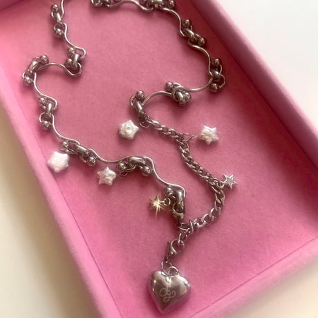 Wave Star Pearl Necklace