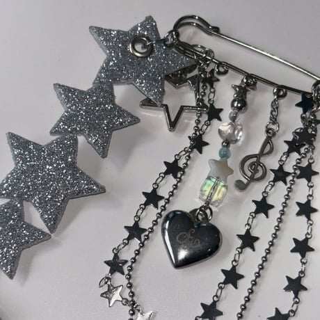 Angel star⭐︎×♾️ pin keyring