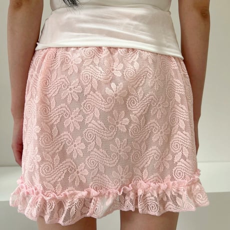 flower lace skirt