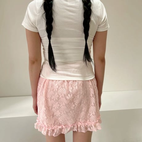 flower lace skirt