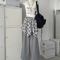 check skirt pants