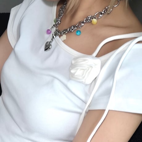 check frill one shoulder tops