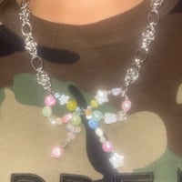 macaron ribbon necklace