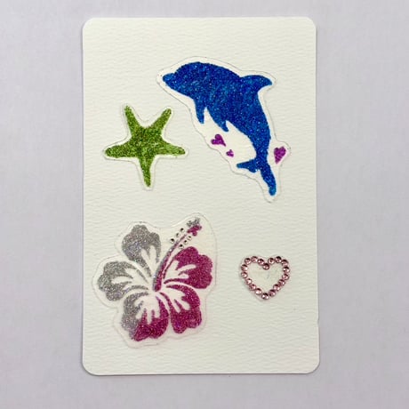 Mermaid beach 🐬🌺🏝️body jewelry sticker