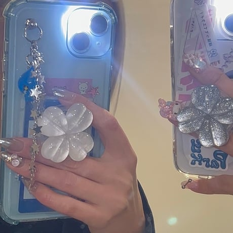 normal)lucky clover grip tok🍀/ノーマル)ラッキークローバースマホグリップトック