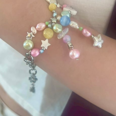 macaron ribbon bracelet