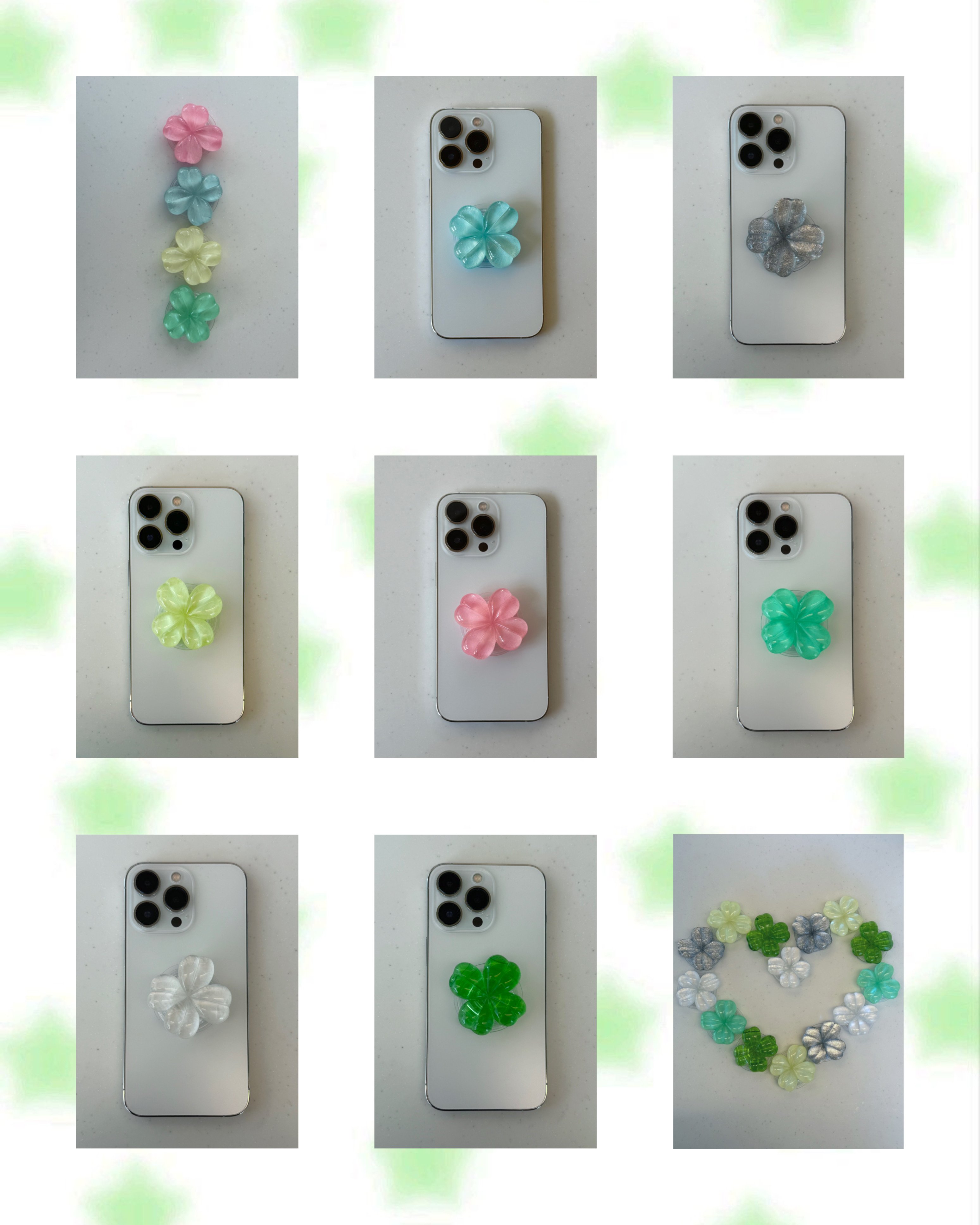 normal)lucky clover grip tok🍀/ノーマル)ラッキークローバースマホ