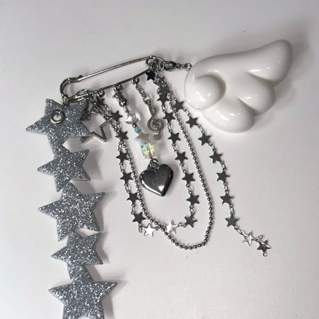 Angel star⭐︎×♾️ pin keyring