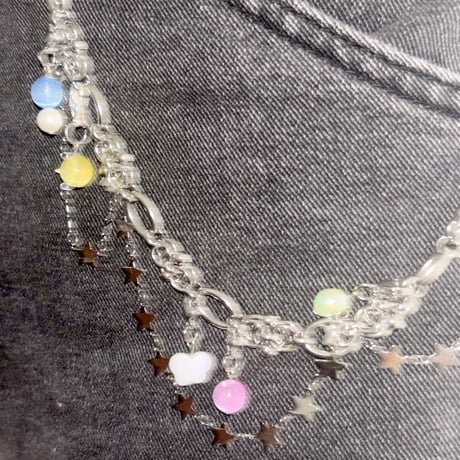SG HEART wallet chain(チャームあり)