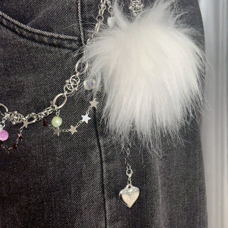 SG HEART wallet chain(チャームあり)