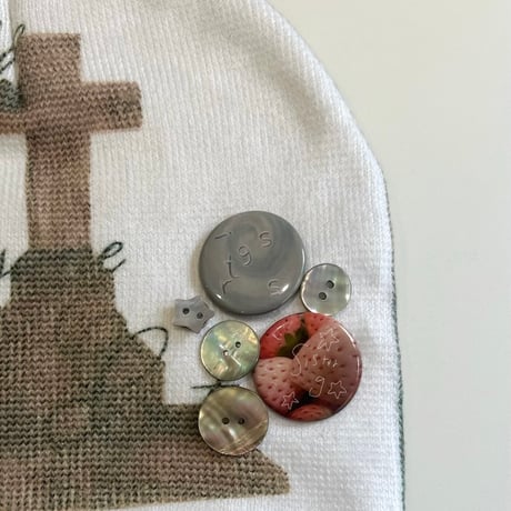 Button beanie 🤍