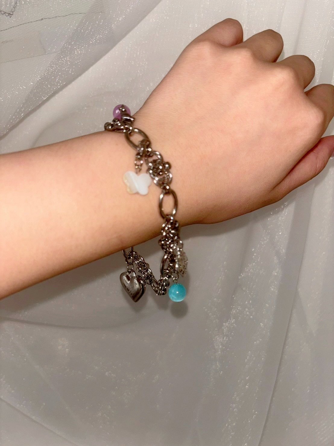 SG HEART bracelet(チャームあり) | sister g