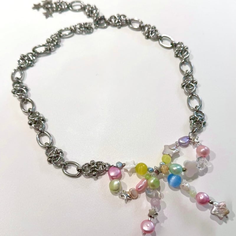 macaron ribbon necklace | sister g