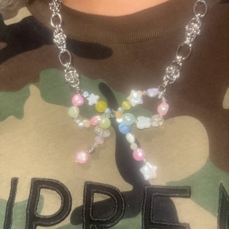 macaron ribbon necklace