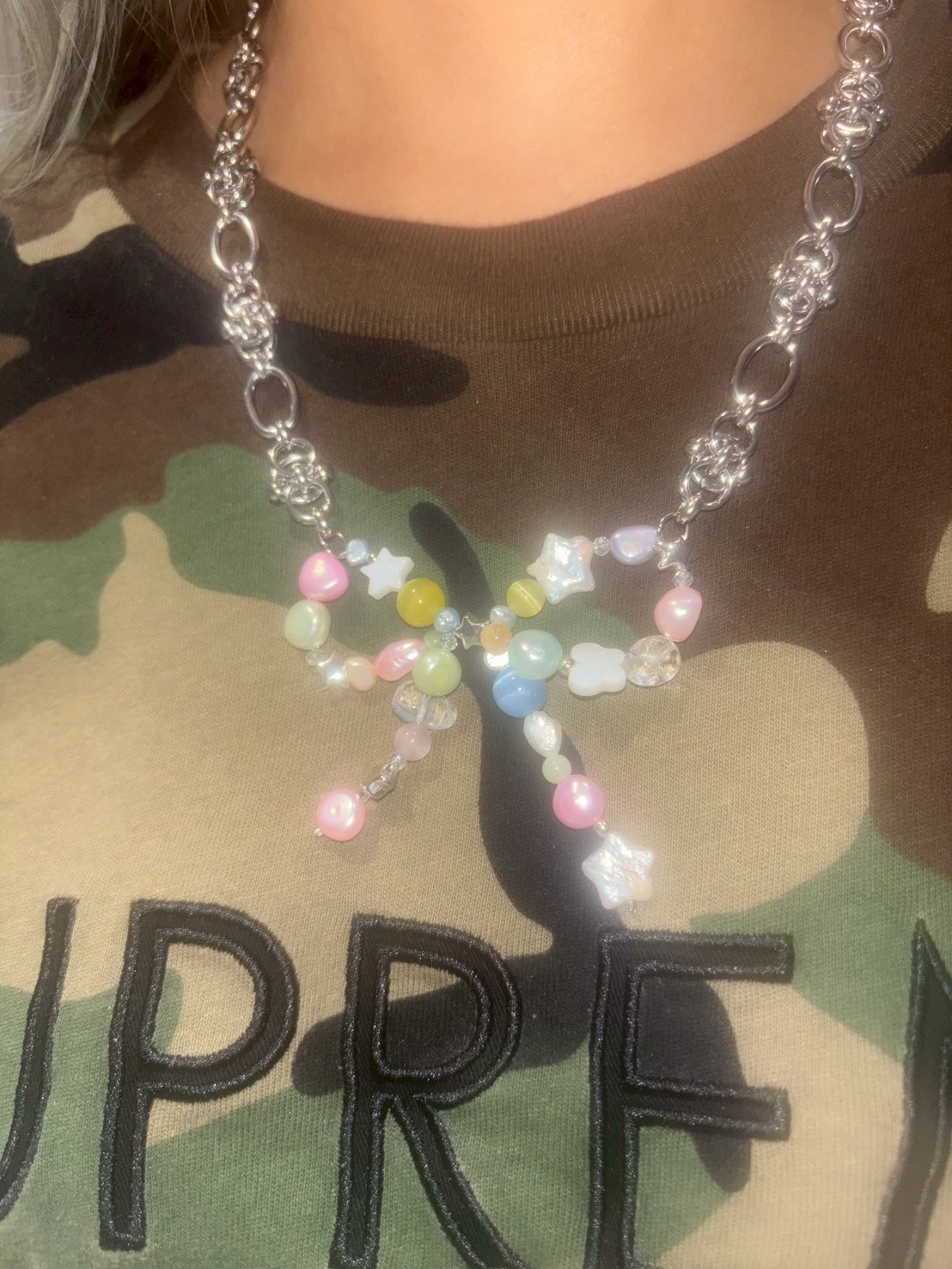 macaron ribbon necklace | sister g