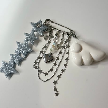 Angel star⭐︎×♾️ pin keyring