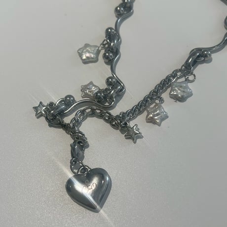 Wave Star Pearl Necklace