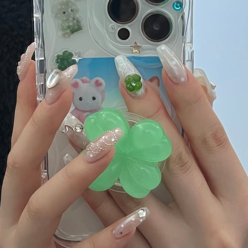 MagSafe) lucky clover grip tok🍀/マグセーフ)ラッキークローバー