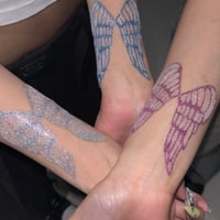 Angel wing   ໒꒱ bodyjewelry sticker🪞✨