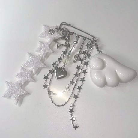 Angel star⭐︎×♾️ pin keyring