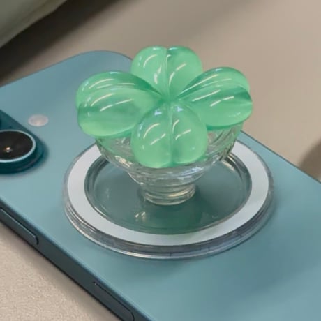MagSafe) lucky clover grip tok🍀/マグセーフ)ラッキークローバースマホグリップトック
