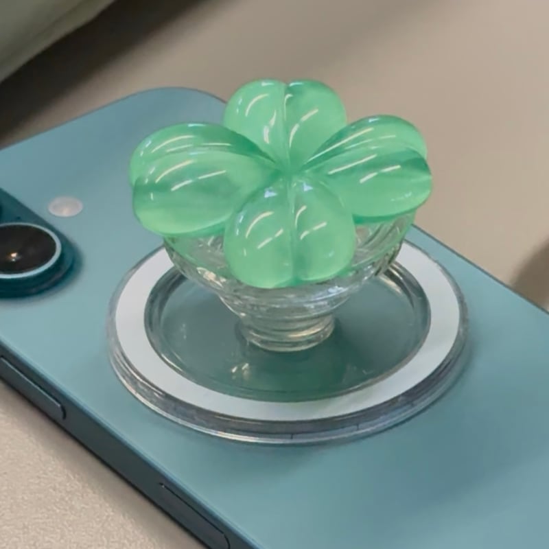MagSafe) lucky clover grip tok🍀/マグセーフ)ラッキークローバー