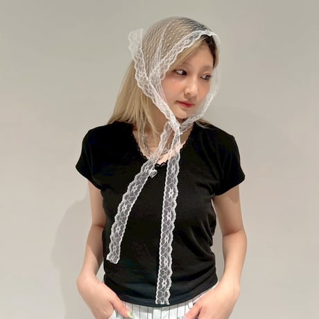 back twin ribbon tee