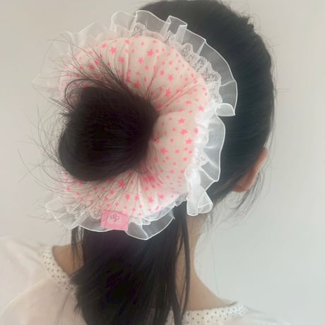 Twinkle Mood Lace Scrunchie★⁺˳✧༚
