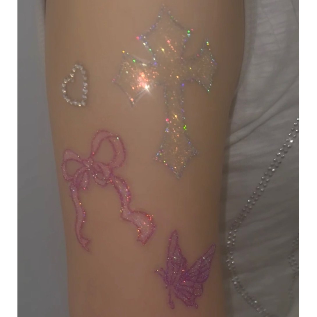 Fairy Cross🎀🍓body jewelry sticker | sister g