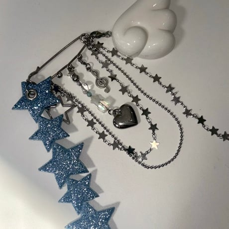 Angel star⭐︎×♾️ pin keyring