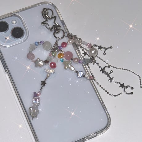 桃syrup pearl strap🍑ᐝ/桃シロップパールストラップ