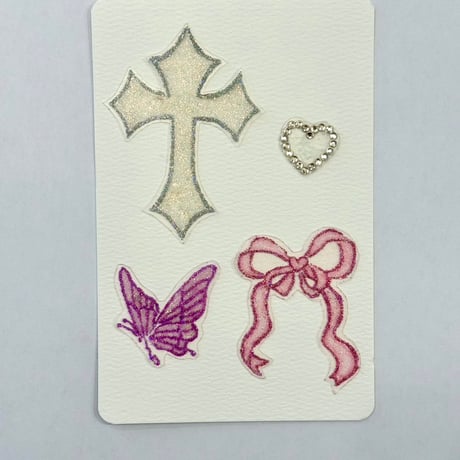 Fairy Cross🎀🍓body jewelry sticker