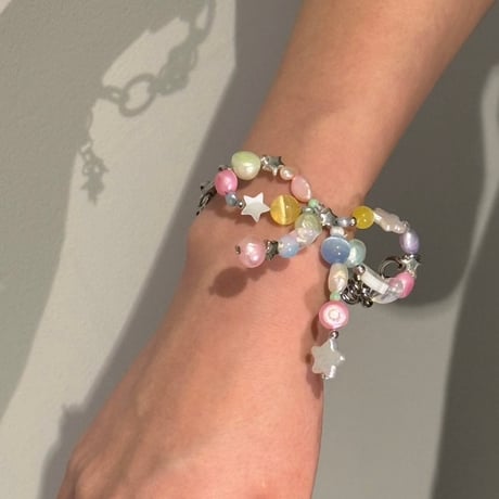 macaron ribbon bracelet
