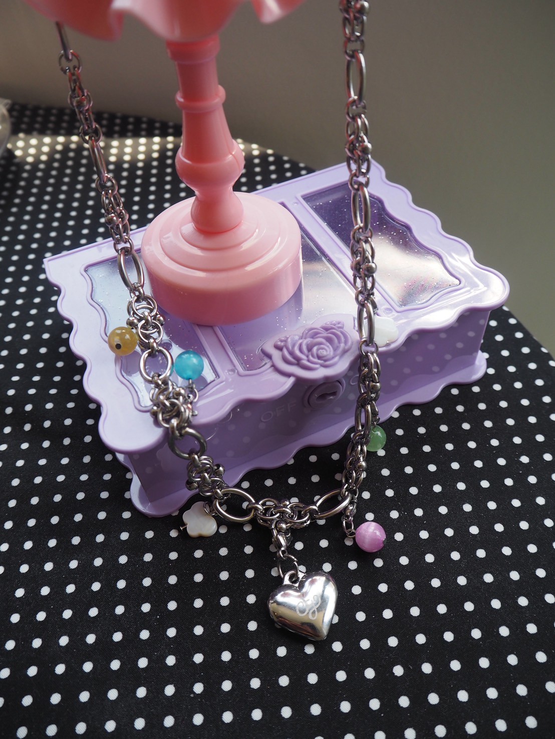 天然石コレクション 穴あきハートチャームネックレス FEMINITE pure heart necklace～ﾋﾟｭｱﾊｰﾄﾈｯｸﾚｽ | flower／フラワー公式通販