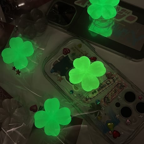 normal)lucky clover grip tok🍀/ノーマル)ラッキークローバースマホグリップトック