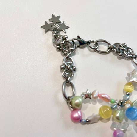 macaron ribbon bracelet