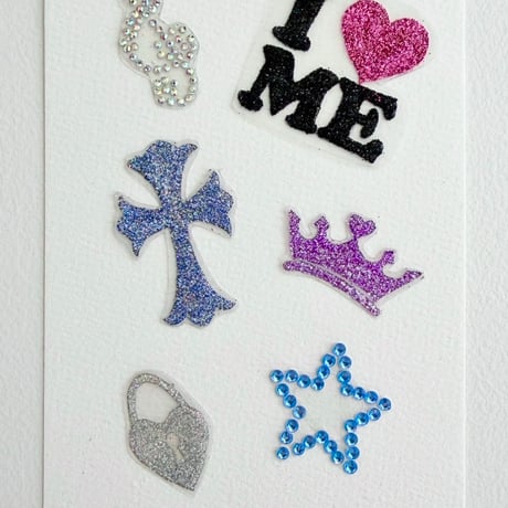 Crown Cross🗝️🪽✨body jewelry sticker