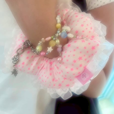 macaron ribbon bracelet