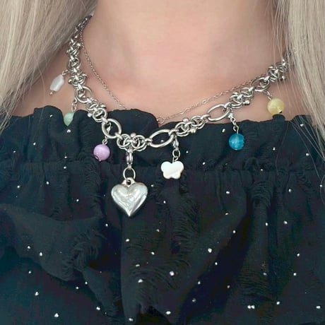 SG HEART necklace(チャームあり)