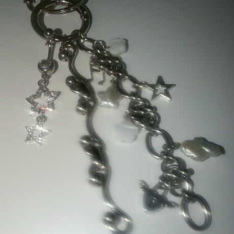 wave star perl keychain🌟