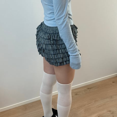 FRILLCHECK SHORTS