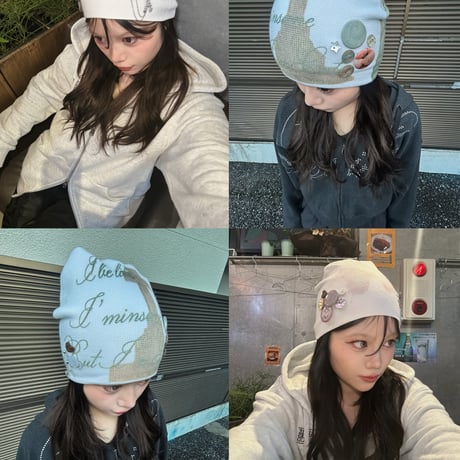 Button beanie 🤍