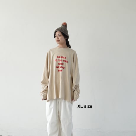 BIG T-shirts 長袖 "message "