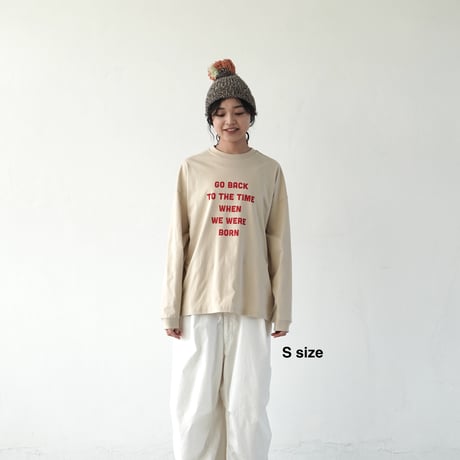 BIG T-shirts 長袖 "message "