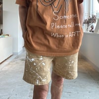 コットン×和紙のショートパンツ（ペンキオプション）