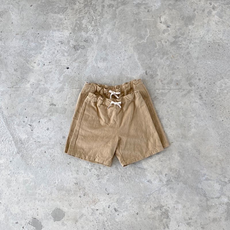 maatee&sons コットン ショートパンツ 3 ベージュ MAATEE&SONS マーティーアンドサンズ SHORT TROUSERS - メルカリ