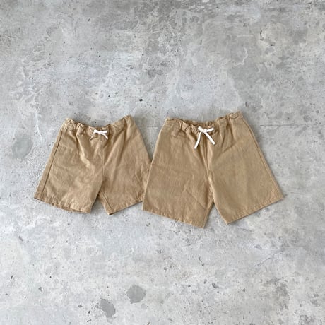 コットン×和紙のショートパンツ（ペンキオプション）